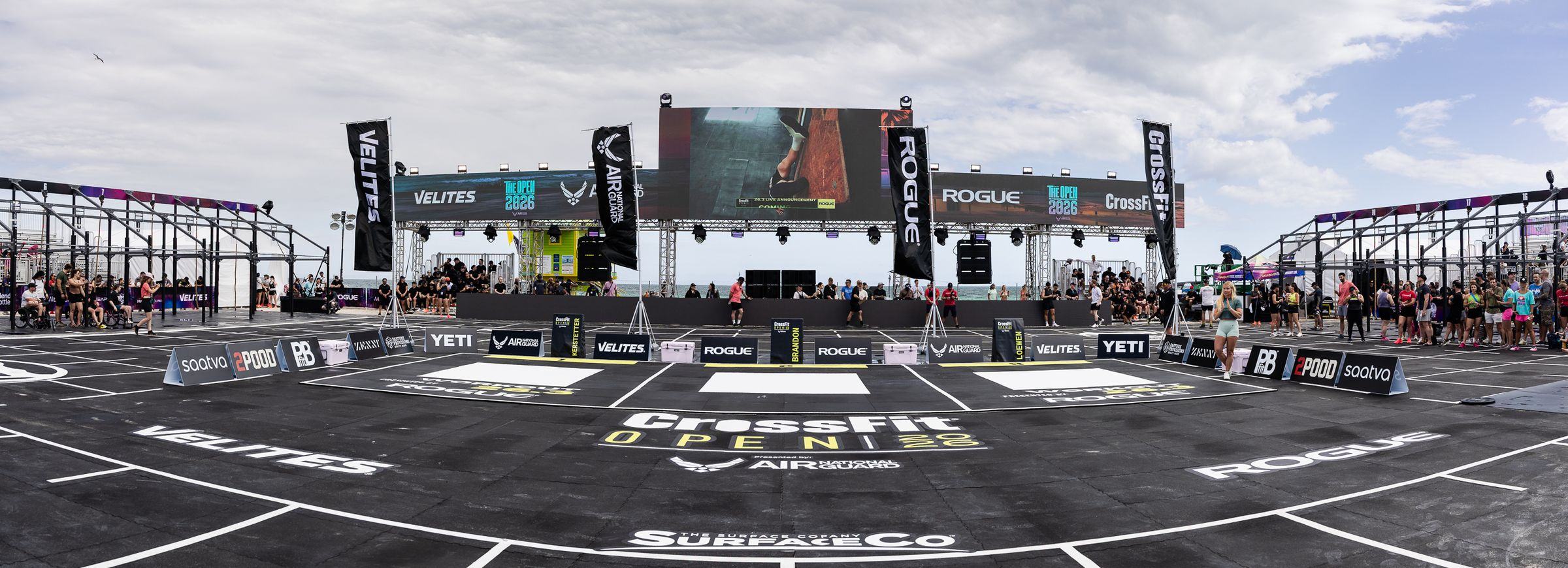 Panorama of the stages and grounds at Wodapalooza Miami Beach 2026